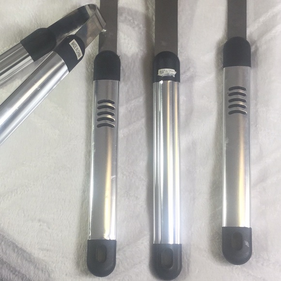 🆕 4 Pc Stainless Steel Grill Tool Set - Picture 5 of 5